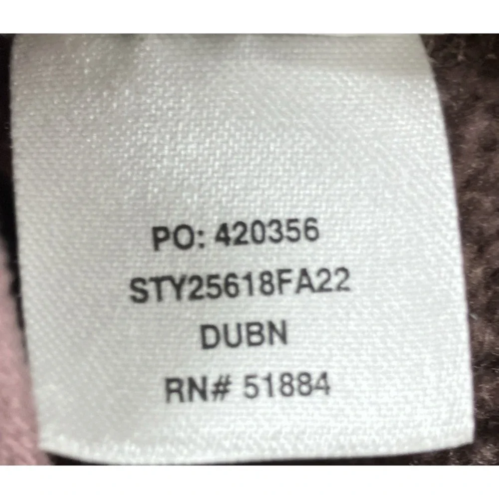 Patagonia Women's Better Sweater 1/4 Zip Brown Size Medium Arm Zip Pocket - Picture 9 of 12